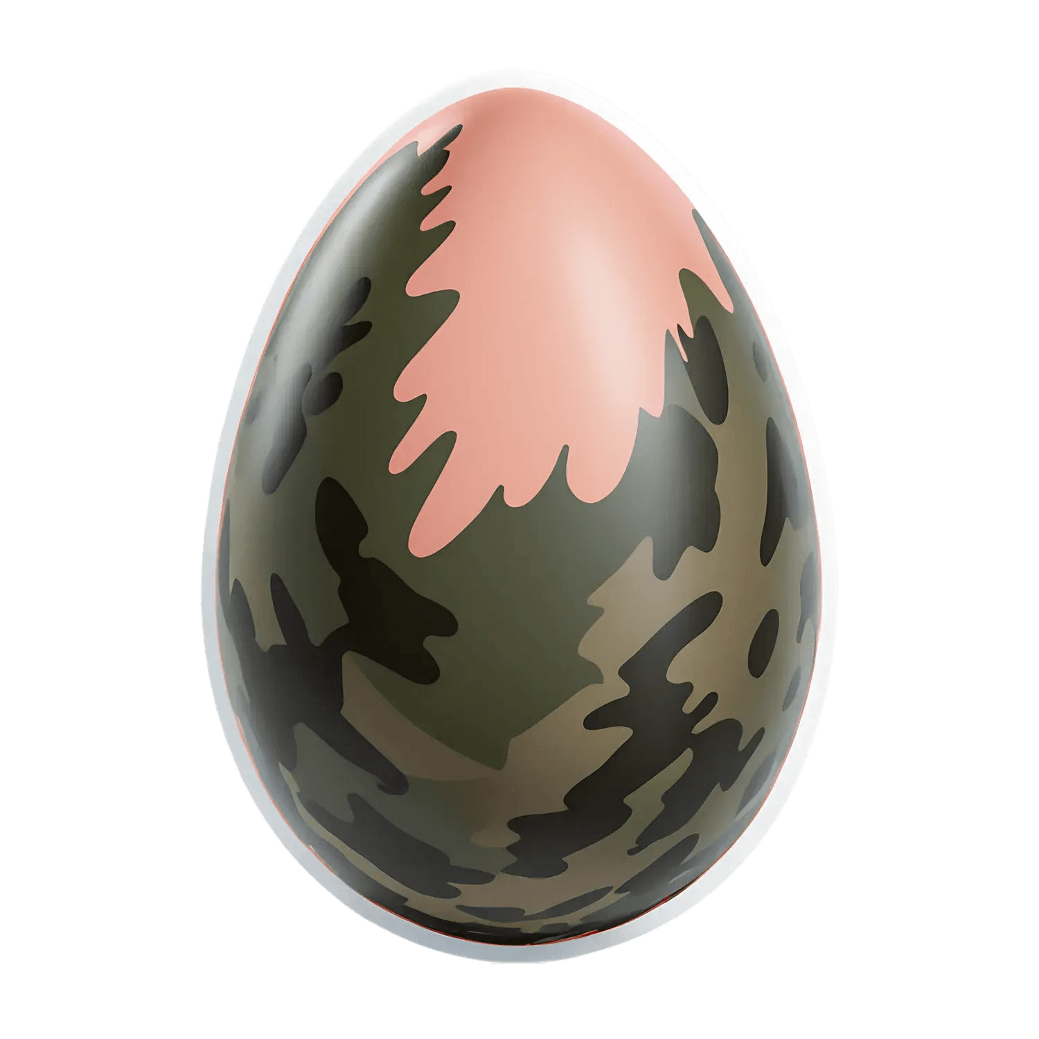 Camouflage Egg - UV DTF Sticker - Heat Press Transfer