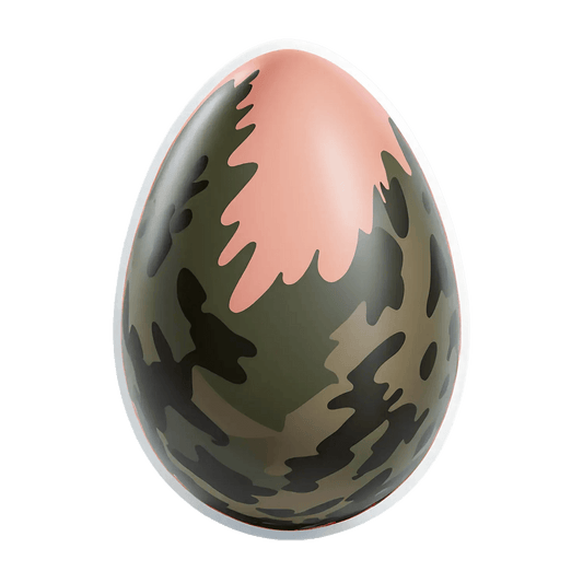 Camouflage Egg - UV DTF Sticker - Heat Press Transfer
