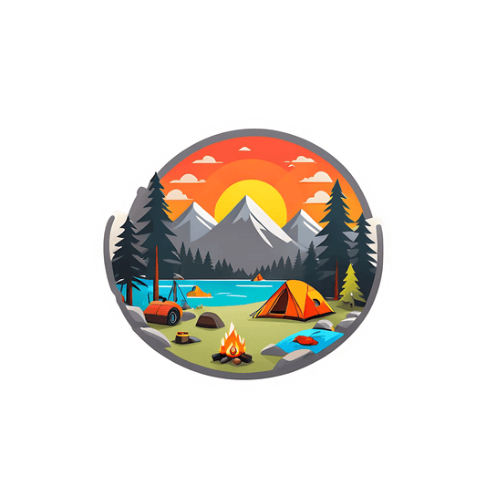 Camping Adventure - Outdoor Sticker - Heat Press Transfer