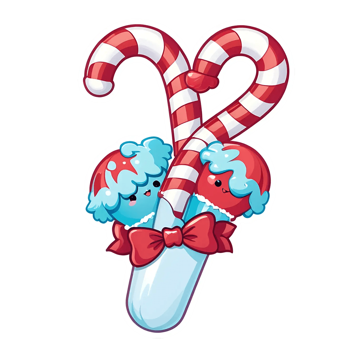 Candy Cane Christmas - Sticker - Heat Press Transfer