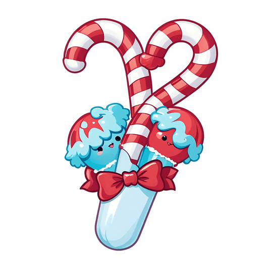 Candy Cane Christmas - Sticker - Heat Press Transfer