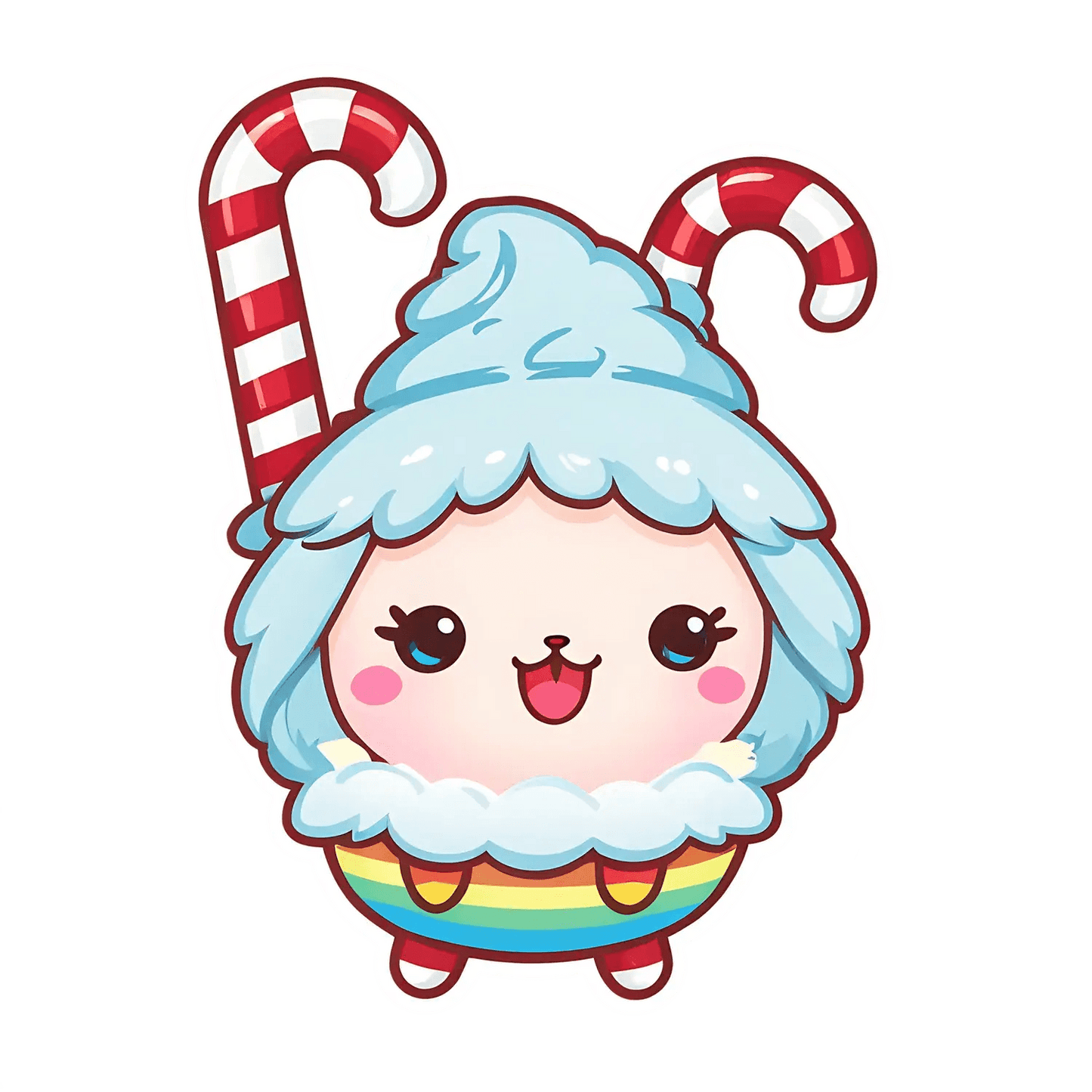 Candy Cane Cutie - Sticker - Heat Press Transfer