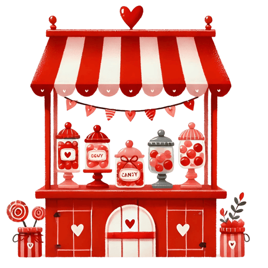 Candy Stall Valentine's Day Design | DTF Center - Heat Press Transfer