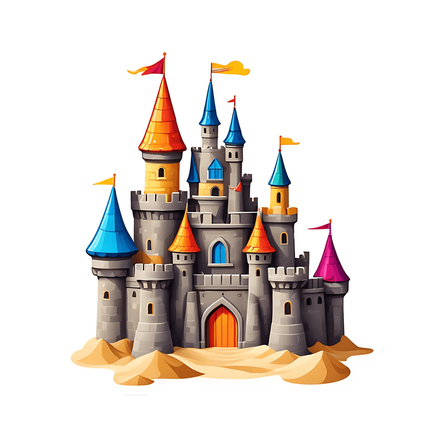 Castle Fantasy - UV Sticker - Heat Press Transfer