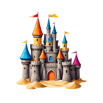 Castle Fantasy - UV Sticker - Heat Press Transfer