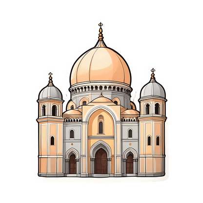 Cathedral Dome Sticker - UV DTF - Heat Press Transfer