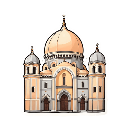 Cathedral Dome Sticker - UV DTF - Heat Press Transfer