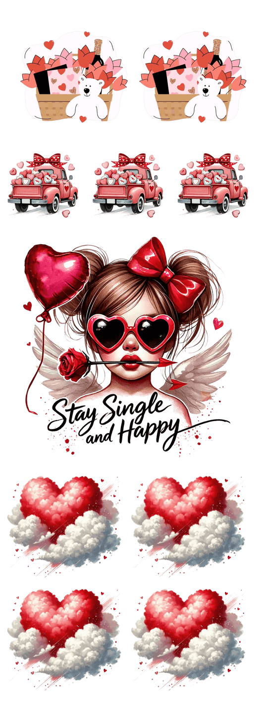 Celebrate Love with Our Valentine’s Day 22"x60" DTF Gang Sheet! - Heat Press Transfer