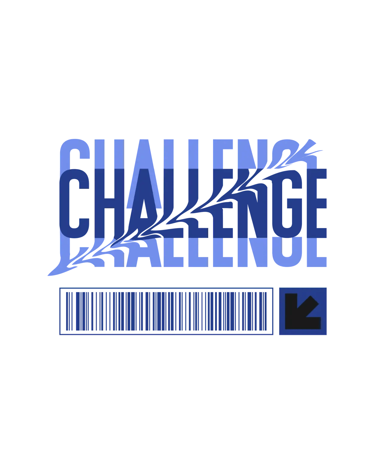 Challenge Motif - DTF Ready to Press - Heat Press Transfer