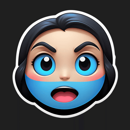 Character Face Mask - Sticker - Heat Press Transfer