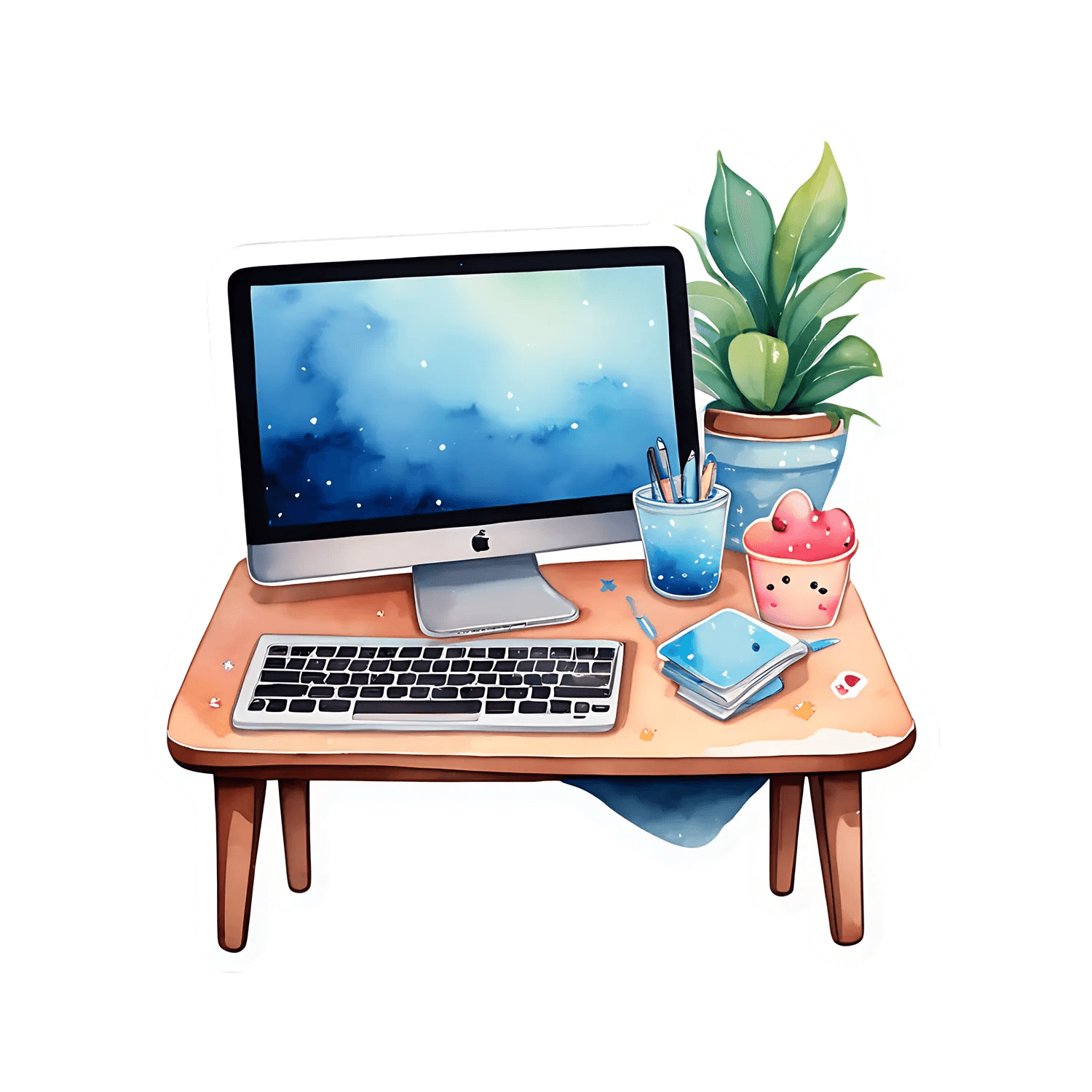 Charming Workspace - Sticker - Heat Press Transfer