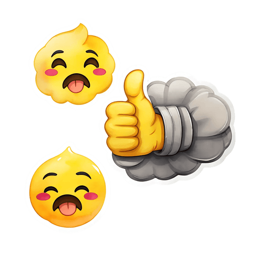 Cheerful Emoji - Sticker - Heat Press Transfer