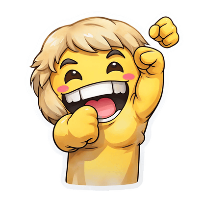 Cheerful Emoji - UV Sticker - Heat Press Transfer