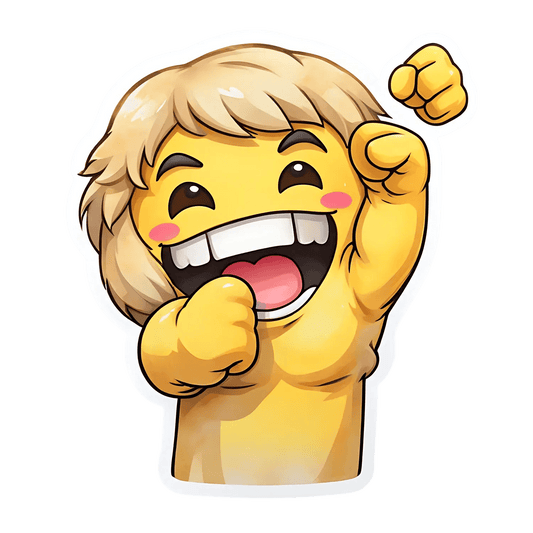 Cheerful Emoji - UV Sticker - Heat Press Transfer