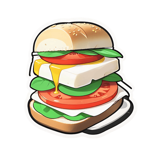 Cheeseburger Delight - Sticker - Heat Press Transfer