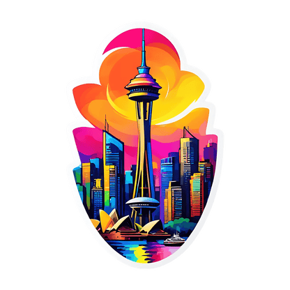 Cityscape Sunset - Sticker - Heat Press Transfer