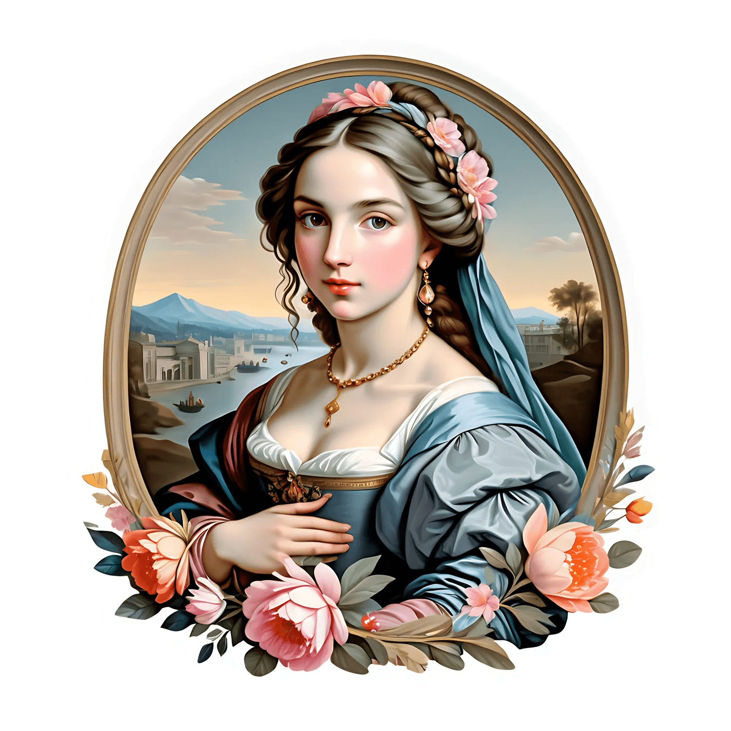 Classic Beauty Portrait - Sticker - Heat Press Transfer
