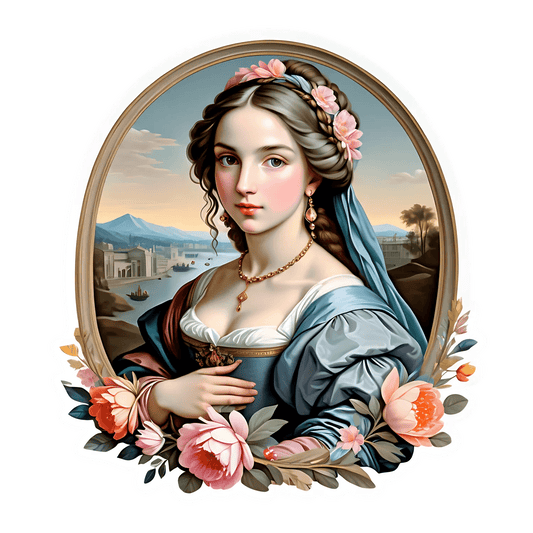 Classic Beauty Portrait - Sticker - Heat Press Transfer