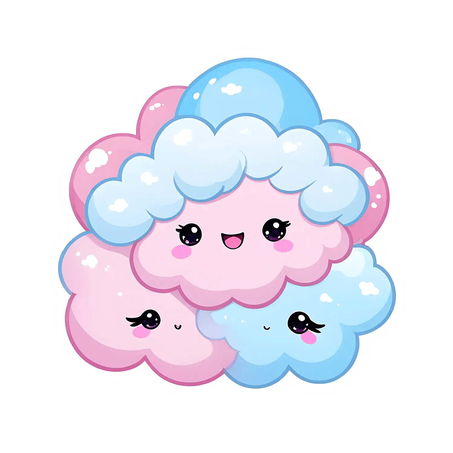 Cloud Cutie - Kawaii Sticker - Heat Press Transfer