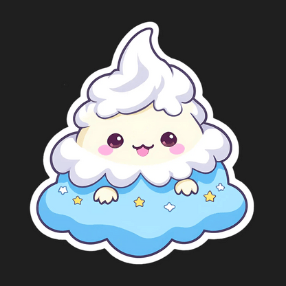 Cloud Lamb - Cute Sticker - Heat Press Transfer