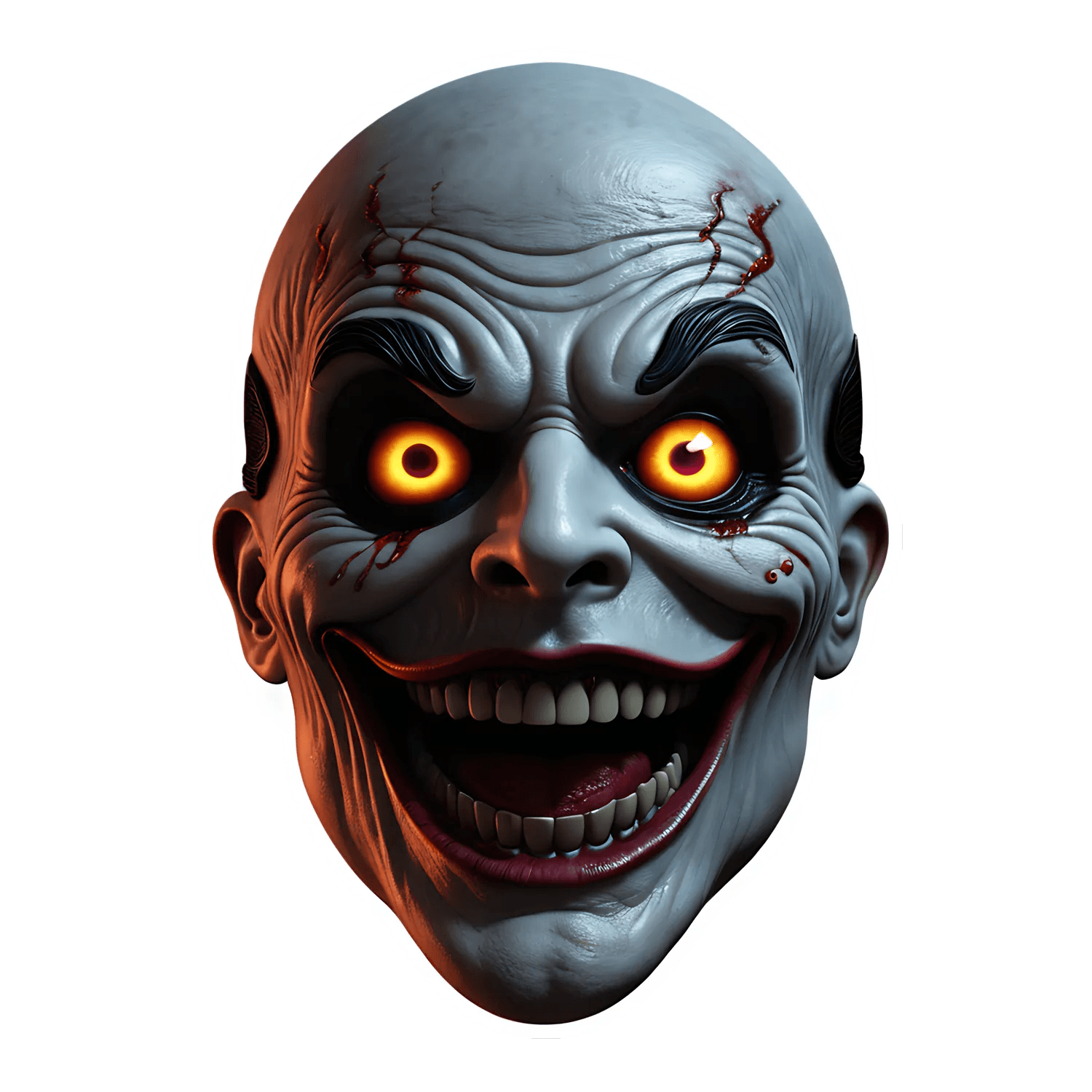Clown Horror Sticker - Vivid UV Print - Heat Press Transfer