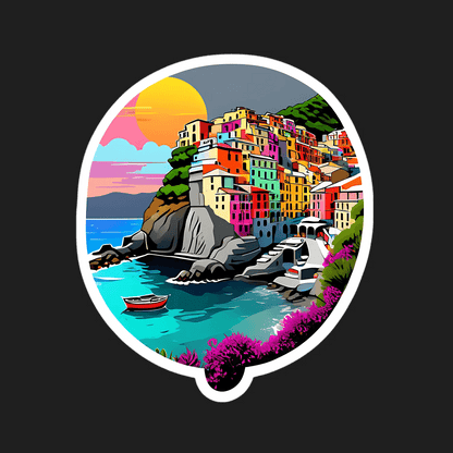 Coastal Sunset View - Sticker - Heat Press Transfer