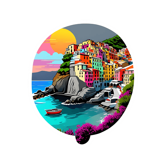 Coastal Sunset View - Sticker - Heat Press Transfer