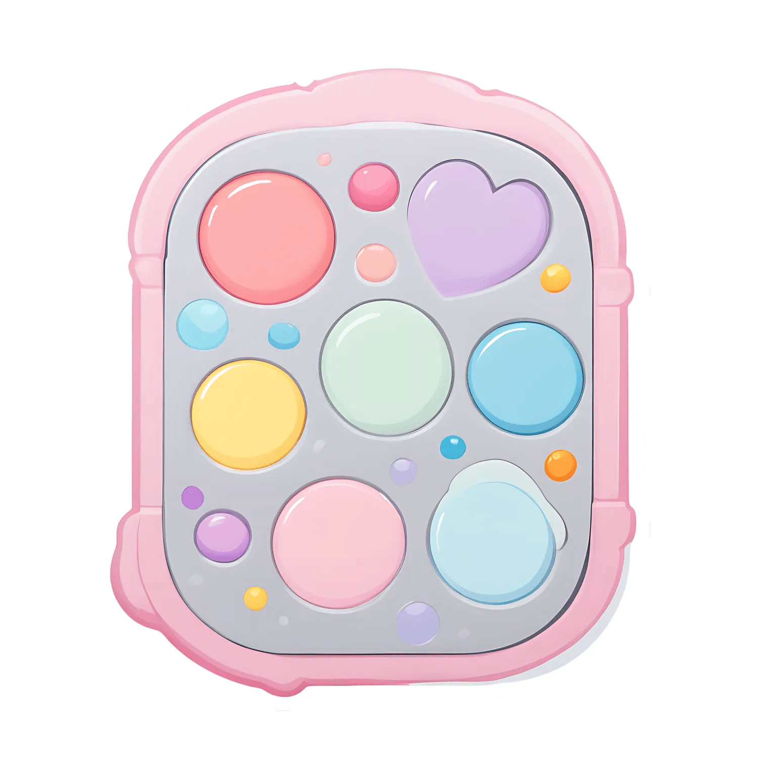 Color Palette Heart - Sticker - Heat Press Transfer