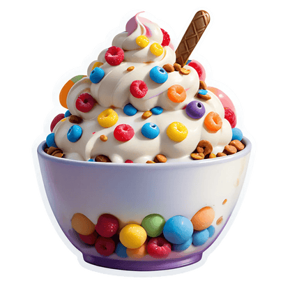 Colorful Dessert Delight - UV DTF Sticker - Heat Press Transfer