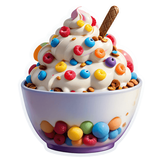 Colorful Dessert Delight - UV DTF Sticker - Heat Press Transfer