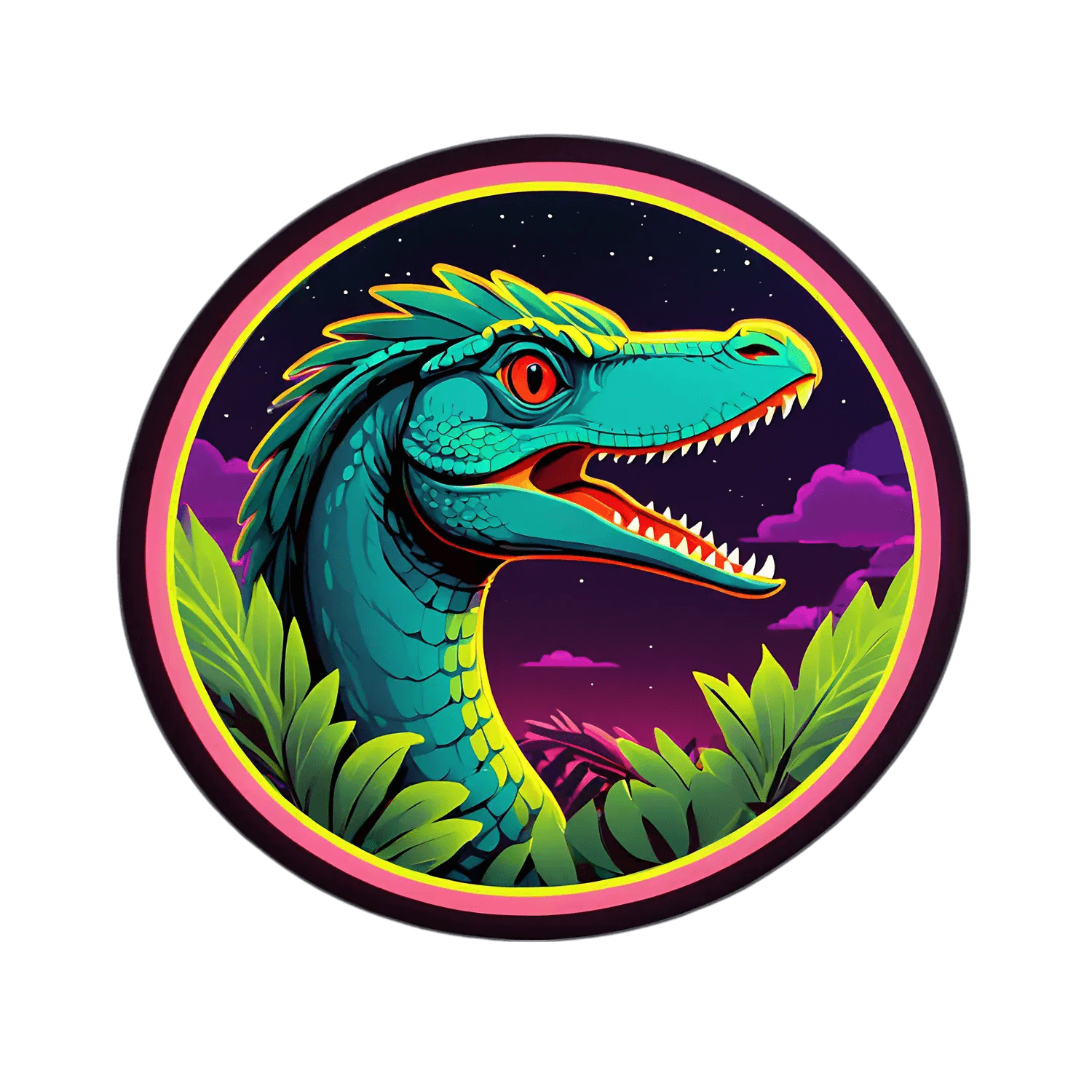 Colorful Dinosaur - Sticker - Heat Press Transfer