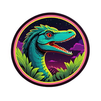 Colorful Dinosaur - Sticker - Heat Press Transfer