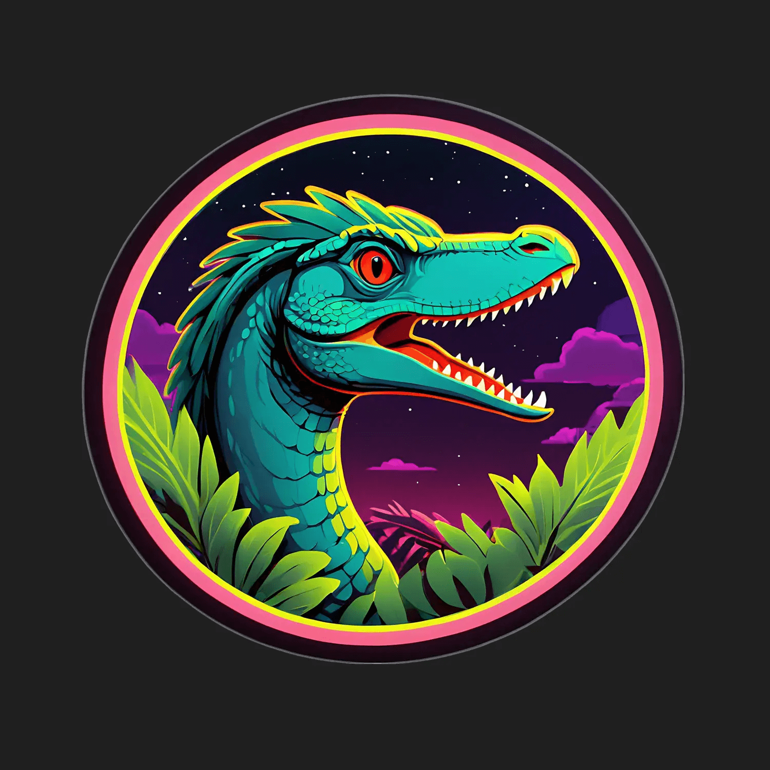 Colorful Dinosaur - Sticker - Heat Press Transfer