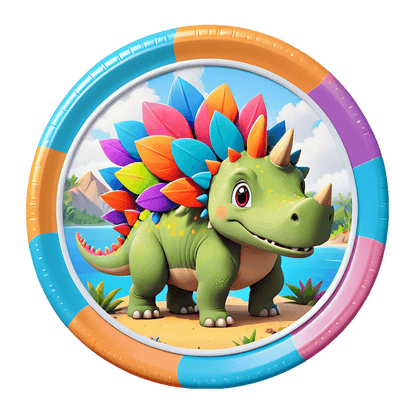 Colorful Dinosaur - Sticker - Heat Press Transfer