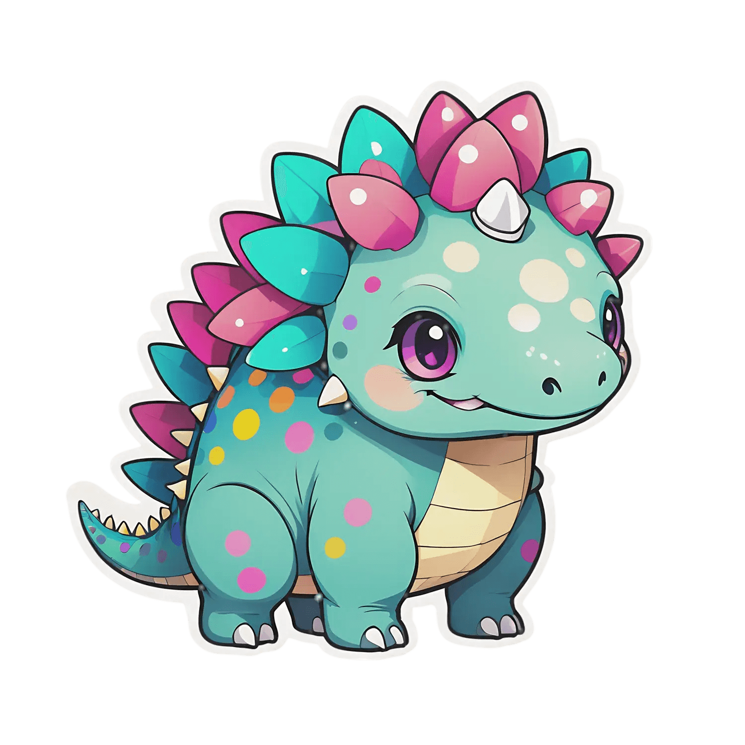 Colorful Dinosaur - Sticker - Heat Press Transfer