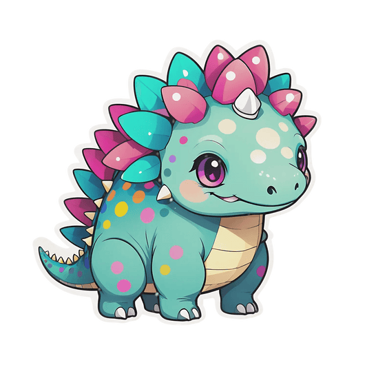 Colorful Dinosaur - Sticker - Heat Press Transfer