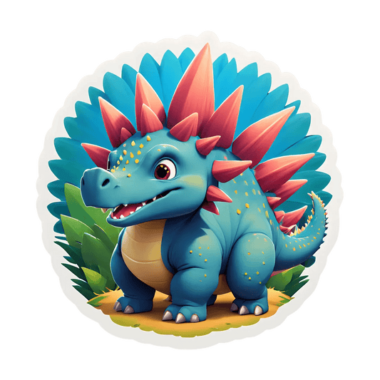 Colorful Dinosaur Sticker - Kids' Favorite - Heat Press Transfer
