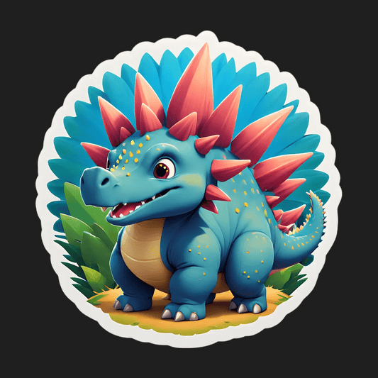 Colorful Dinosaur Sticker - Kids' Favorite - Heat Press Transfer