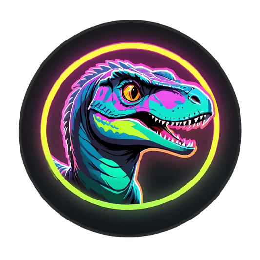 Colorful Dinosaur - Vibrant Sticker - Heat Press Transfer