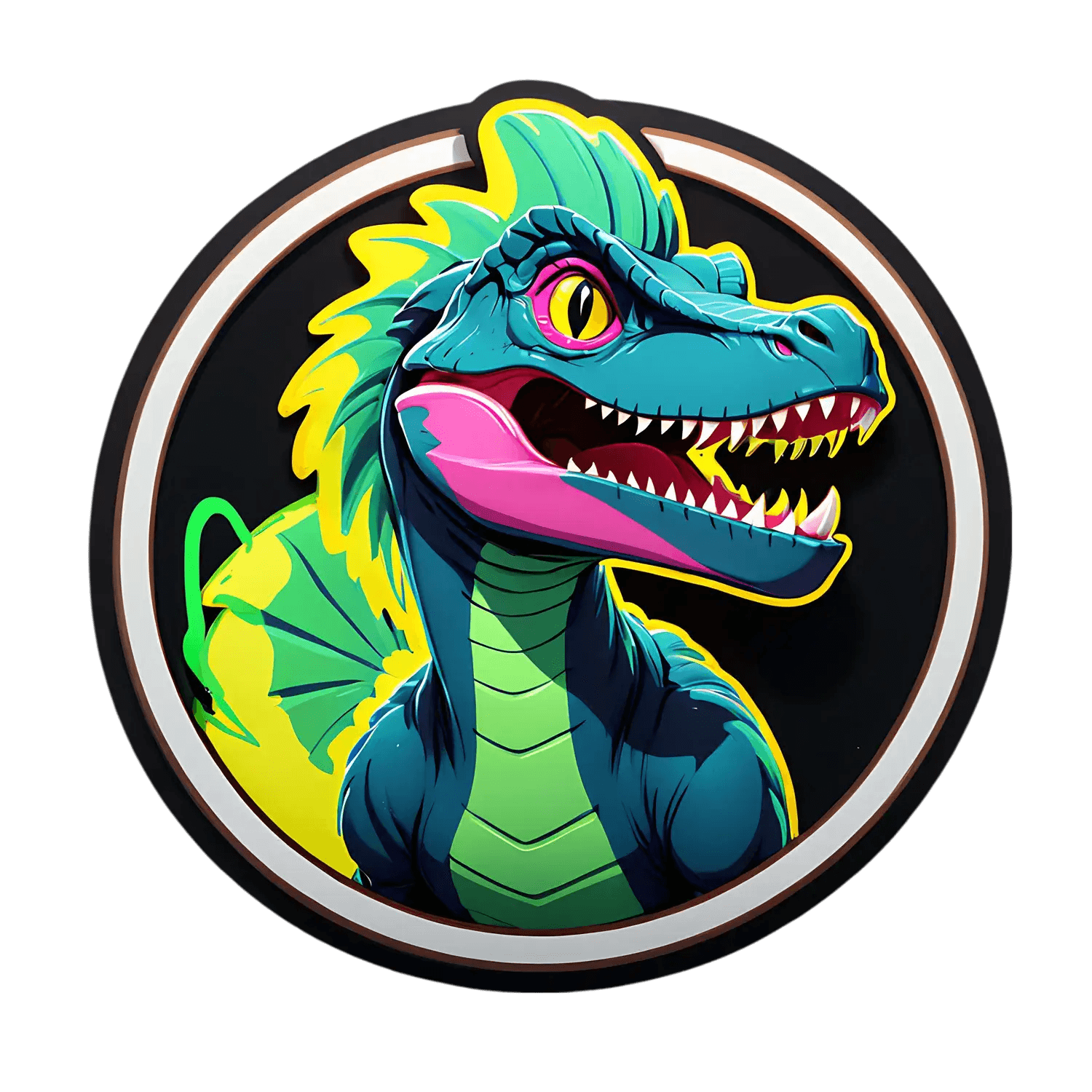 Colorful Dragon Sticker - UV DTF - Heat Press Transfer