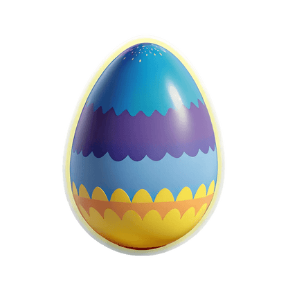 Colorful Easter Egg - Sticker - Heat Press Transfer