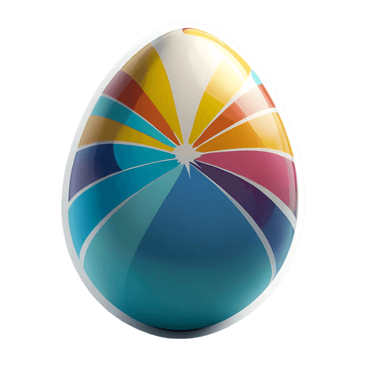 Colorful Egg - Decorative Sticker - Heat Press Transfer