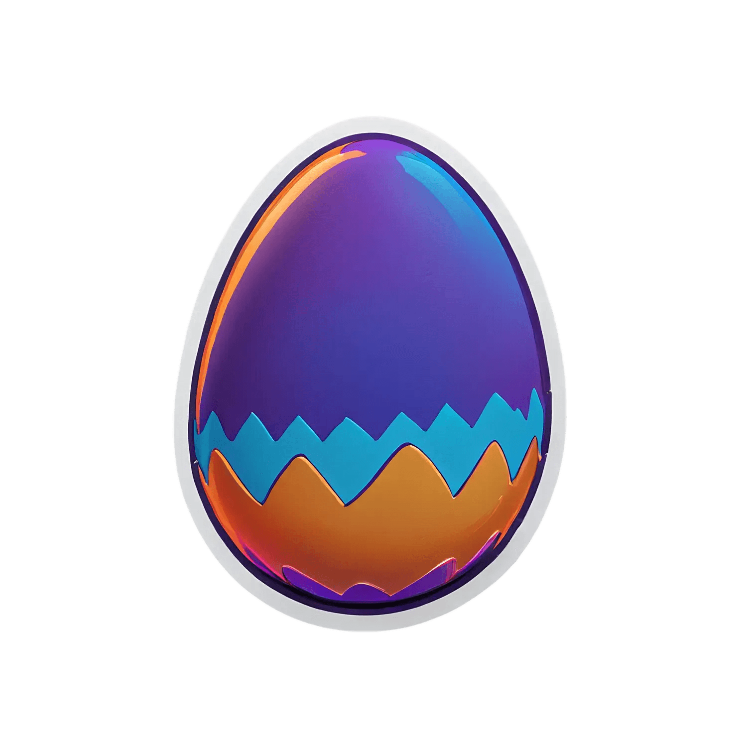 Colorful Egg - Sticker - Heat Press Transfer
