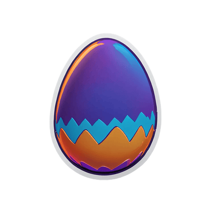 Colorful Egg - Sticker - Heat Press Transfer