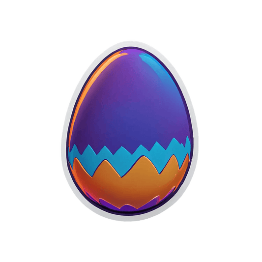 Colorful Egg - Sticker - Heat Press Transfer