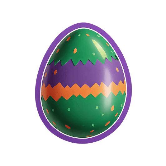 Colorful Egg Sticker - UV Decorative Decal - Heat Press Transfer