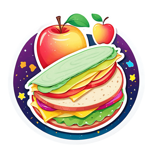 Colorful Food Fantasy - Sticker - Heat Press Transfer