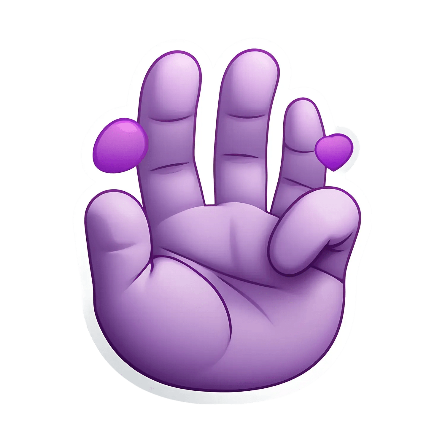 Colorful Hand Gesture - Sticker - Heat Press Transfer