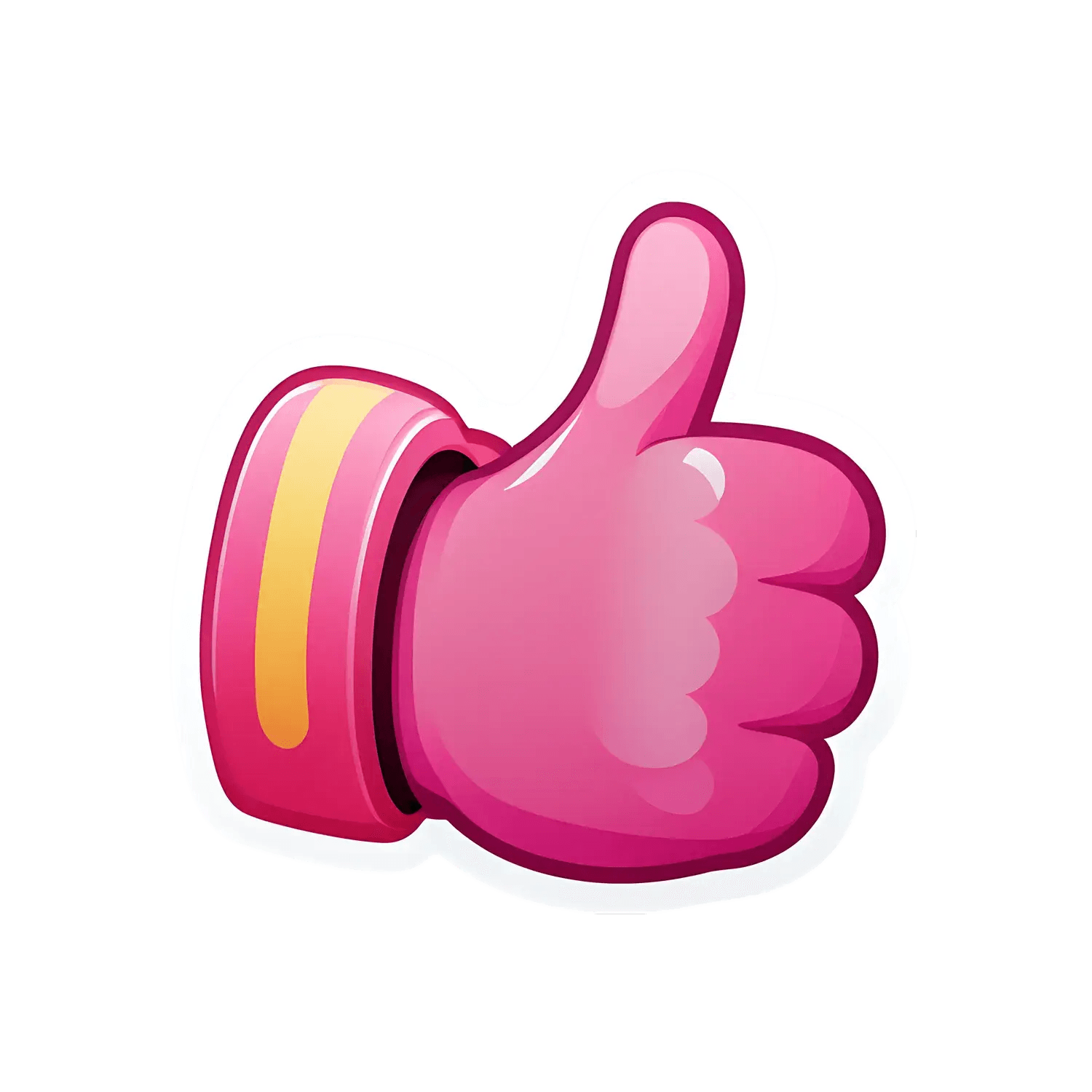 Colorful Thumbs Up - Sticker - Heat Press Transfer