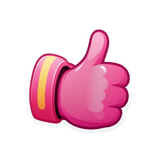 Colorful Thumbs Up - Sticker - Heat Press Transfer